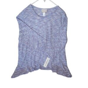 Alfred Dunner Women's Knit Top 3X Purple Multi-Color